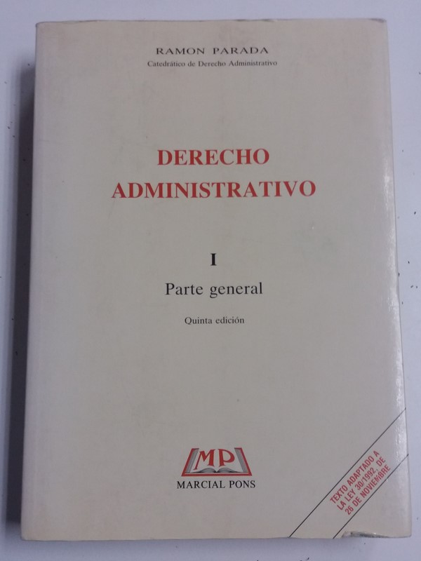 Derecho Administrativo. I parte general