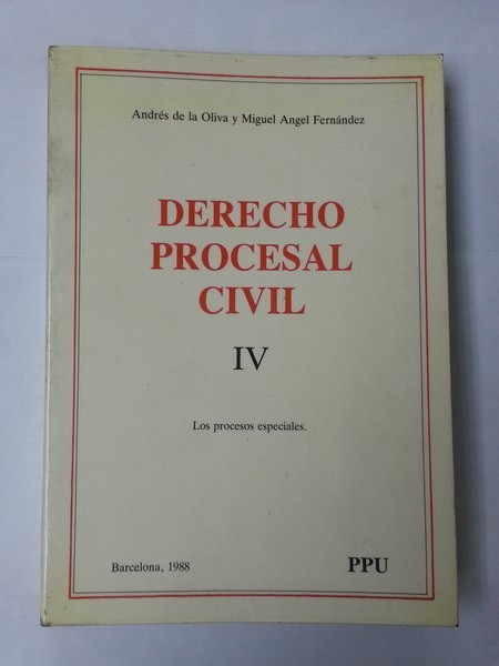Tractor Largo Que Derecho Procesal civil. IV | Andres de la Oliva y Miguel Angel Fernandez  Libros de segunda mano baratos - Libros Ambigú - Libros usados