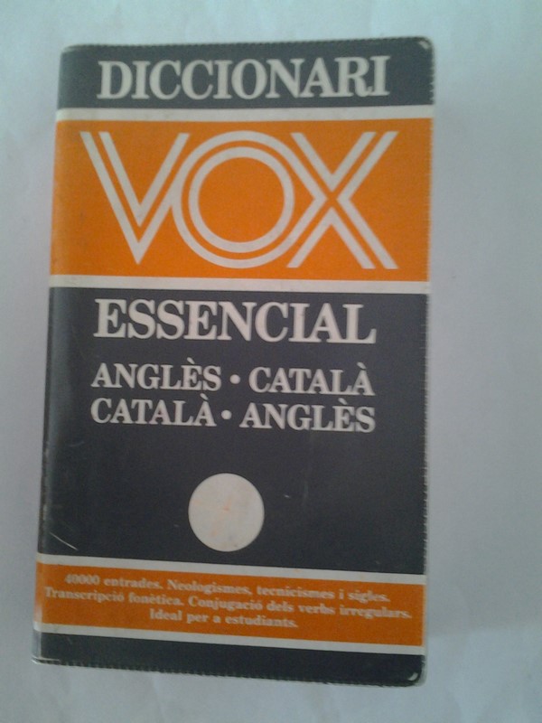 Diccionario Angles – Catala. Catala – Angles