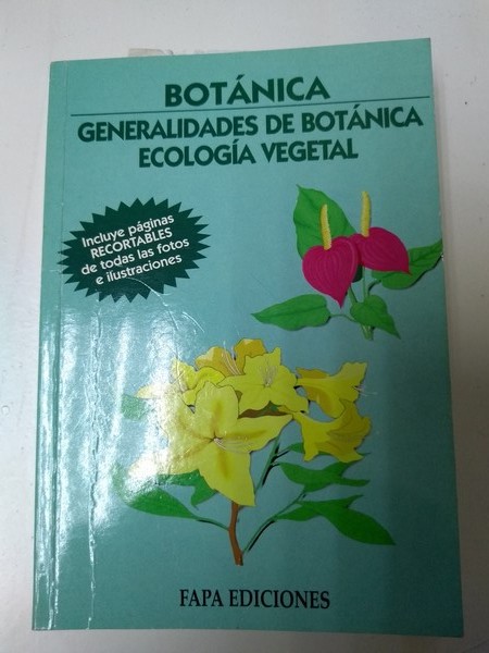 Generalidades de botanica. Ecologia vegetal