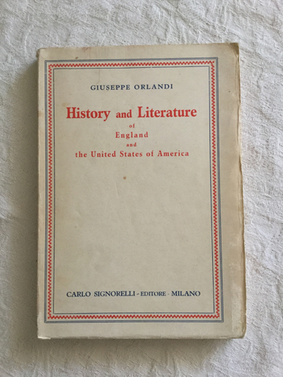 History and Literature of England and the United States of America