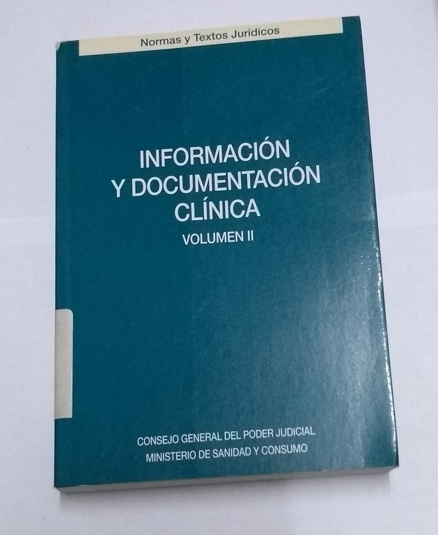 Información y documentación clínica, II