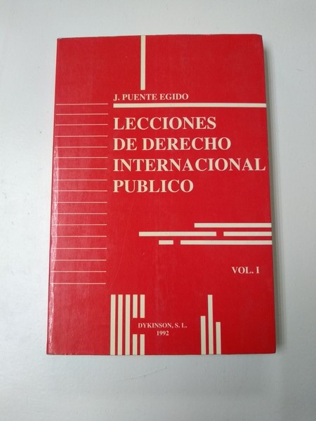 Equipar Subir Arturo Lecciones de Derecho Internacional Publico. I | J. Puente Egido Libros de  segunda mano baratos - Libros Ambigú - Libros usados