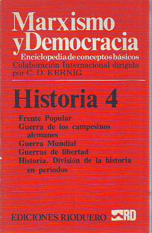 MARXISMO Y DEMOCRACIA. HISTORIA. 4: FRENTE POPULAR-HISTORIA