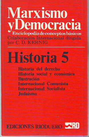 MARXISMO Y DEMOCRACIA. HISTORIA. 5: HISTORIA DEL DERECHO-JUDAISMO.