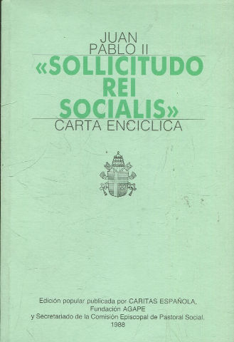 SOLLICITUDO REI SOCIALIS. CARTA ENCICLICA.