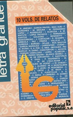 10 VOLS. DE RELATOS. CUENTOS INCREIBLES. - CUENTOS URBANICOLAS. - HISTORIAS DE AMOR Y DESAMOR. -CUENTOS MARINOS. - CUENTECILLOS PARA EL VIAJE. - CUENTOS CON CUERPO. -CUENTOS BRASILEÑOS. -RELATOS INQUIETANTES. - CUENTOS DE LA ESPAÑA NEGRA. -HISTORIAS DE 2.