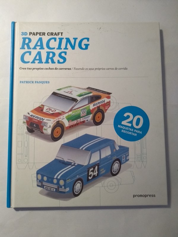 3D paper craft. Racing cars