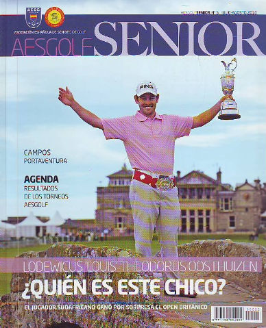 AESGOLF SENIOR. ASOCIACION ESPAÑOLA DE SENIORS DE GOLF. Nº 5. JULIO-AGOSTO 2010.