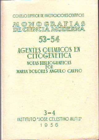 AGENTES QUÍMICOS EN CITOGENÉTICA.