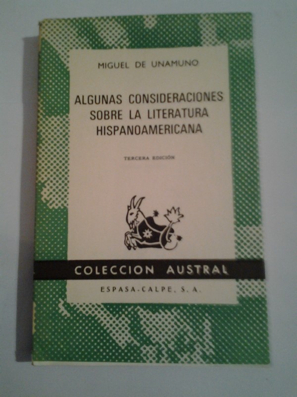 Algunas Consideraciones Sobre la Literatura Hispanoamericana