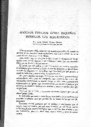 ALGUNOS INSECTOS COMO PEQUEÑOS ENEMIGOS: LOS ALEURODIDOS.