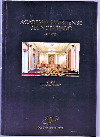 ANALES DE LA ACADEMIA MATRITENSE DEL NOTARIADO. TOMO IL.