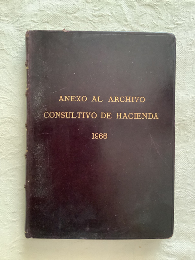 Anexo al archivo consultivo de hacienda