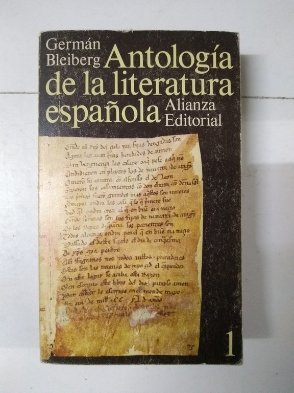 Antología de la literatura española, 1