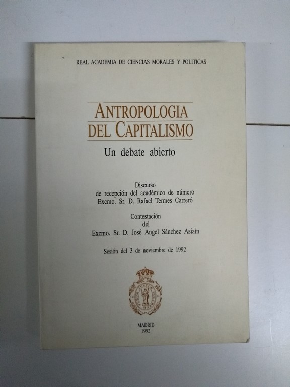 Antropología del Capitalismo. Un debate abierto