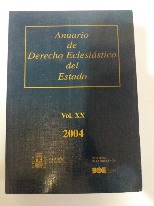 Anuario de Derecho Eclesiastico del Estado. XX