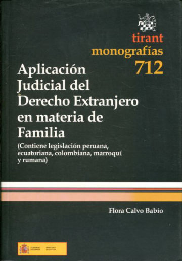 APLICACIÓN JUDICIAL DEL DERECHO EXTRANJERO EN MATERIA DE FAMILIA