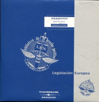 ARANZADI BASES DE DATOS. LEGISLACION EUROPEA, AÑO 2004/3 (1 DISCO CD).