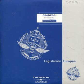 ARANZADI BASES DE DATOS. LEGISLACION EUROPEA, AÑO 2004/1 (1 DISCO CD).