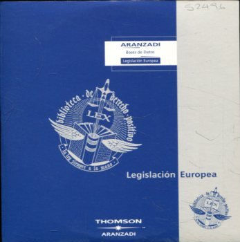 ARANZADI BASES DE DATOS. LEGISLACION EUROPEA, AÑO 2003/4 (1 DISCO CD).