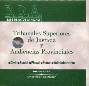 ARANZADI BASES DE DATOS.TRIBUNALES SUPERIORES DE JUSTICIA Y AUDIENCIAS PROVINCIALES. AÑO 2002/5 (4 DISCS CD).