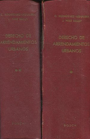 ARRENDAMIENTOS URBANOS II TOMOS.
