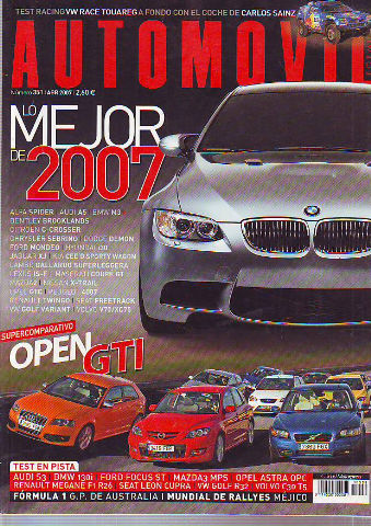 AUTOMOVIL Nº 351. LO MEJOR DE 2007.