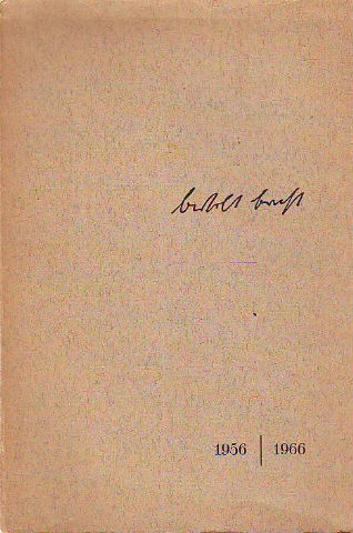 BERTOLT BRECHT, 1956-1966.