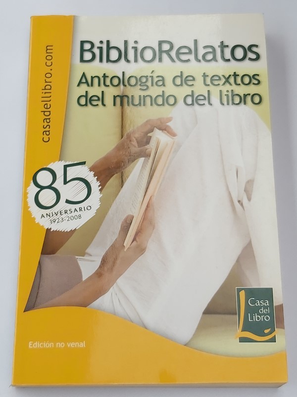 Bibliorelatos antología de textos de mundo de libro