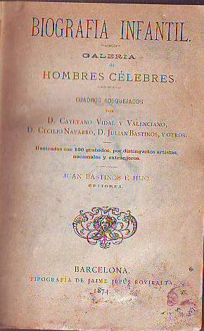 biografia infantil. Galeria de hombres celebres.