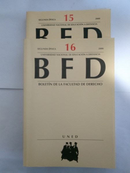 Boletin de la Facultad de Derecho.15, 16