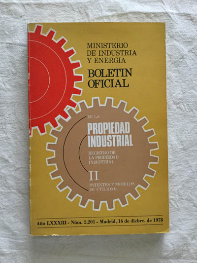 Boletín oficial de la propiedad industrial II