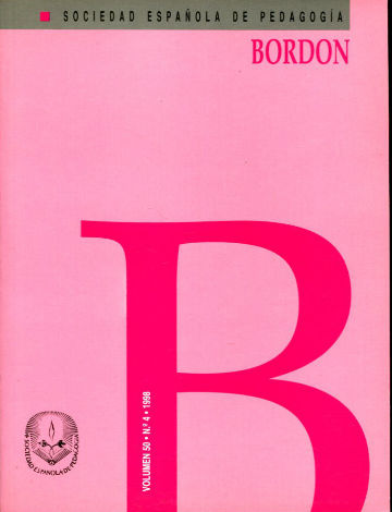 BORDON, REVISTA DE PEDAGOGIA. VOLUMEN 50, Nº 4.