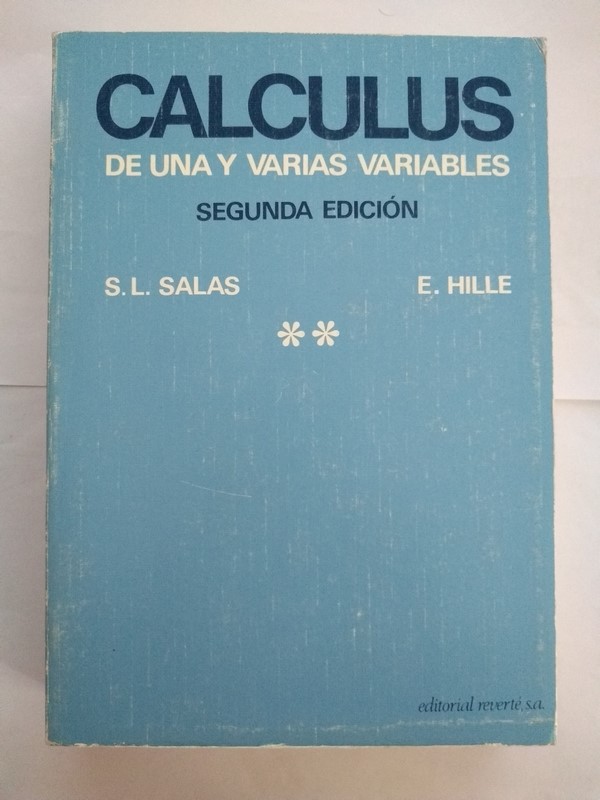 Calculus de una y varias variables. 2