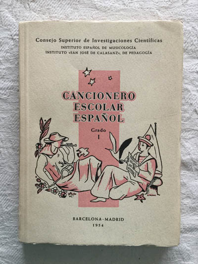 Cancionero escolar español (Grado I)