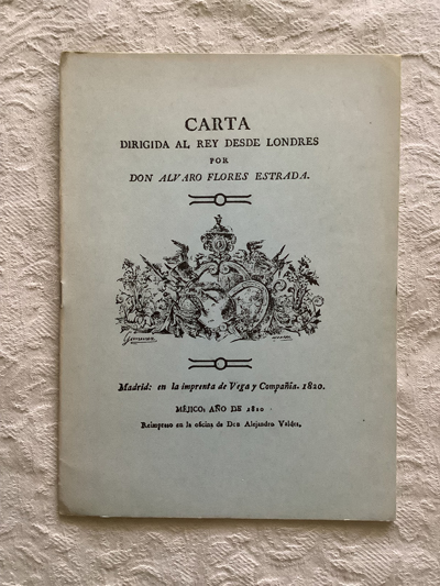 Carta dirigida la rey desde Londres