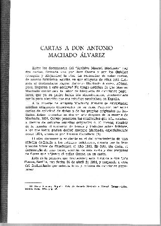 CARTAS A DON ANTONIO MACHADO ALVAREZ.