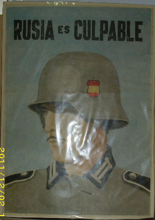 CARTEL DE LA GUERRA CIVIL. RUSIA ES CULPABLE.