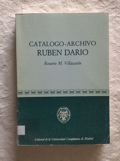 Catalogo-Archivo Rubén Darío