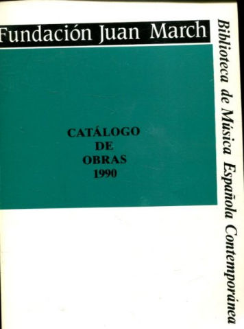 CATALOGO DE OBRAS 1990.