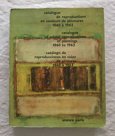Catálogo de reproducciones en color de pinturas 1860 a 1963