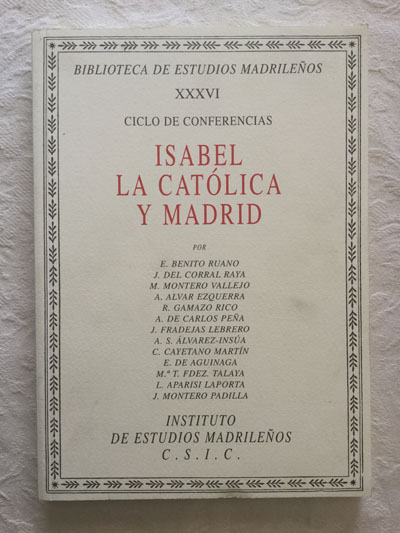 Ciclo de conferencias: Isabel La católica y Madrid