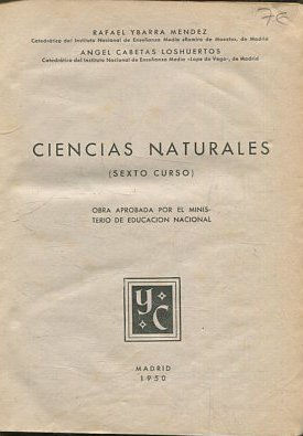 CIENCIAS NATURALES. SEXTO CURSO.