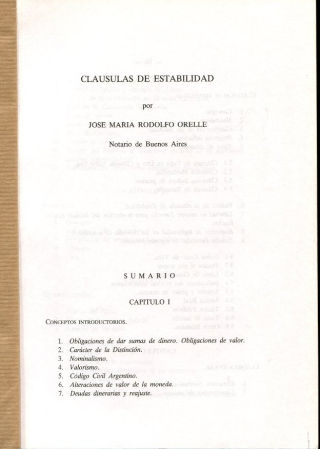 CLAUSULAS DE ESTABILIDAD.