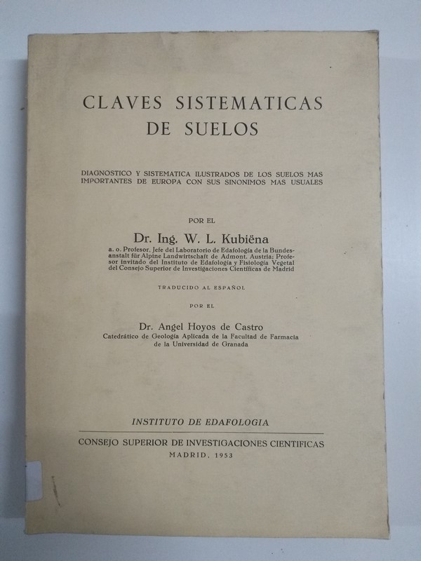 Claves sistematicas de suelos
