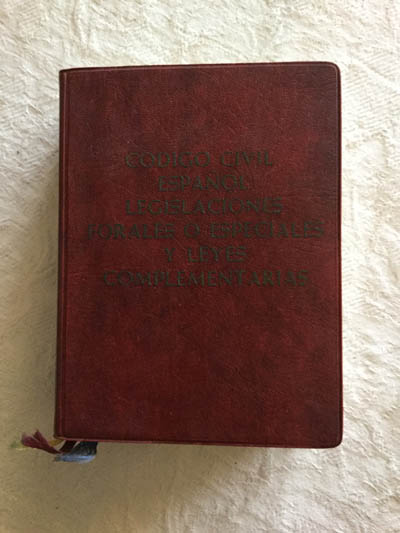 Código civil español, legislaciones forales o especiales y leyes complementarias