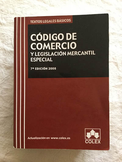 Código de Comercio y legislación mercantil especial