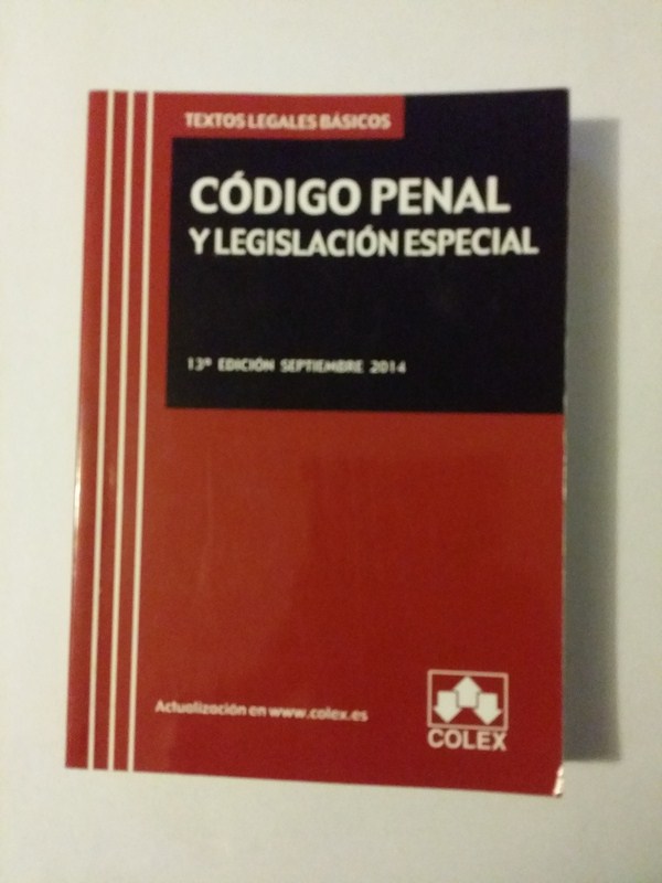 Codigo penal y legislacion especial