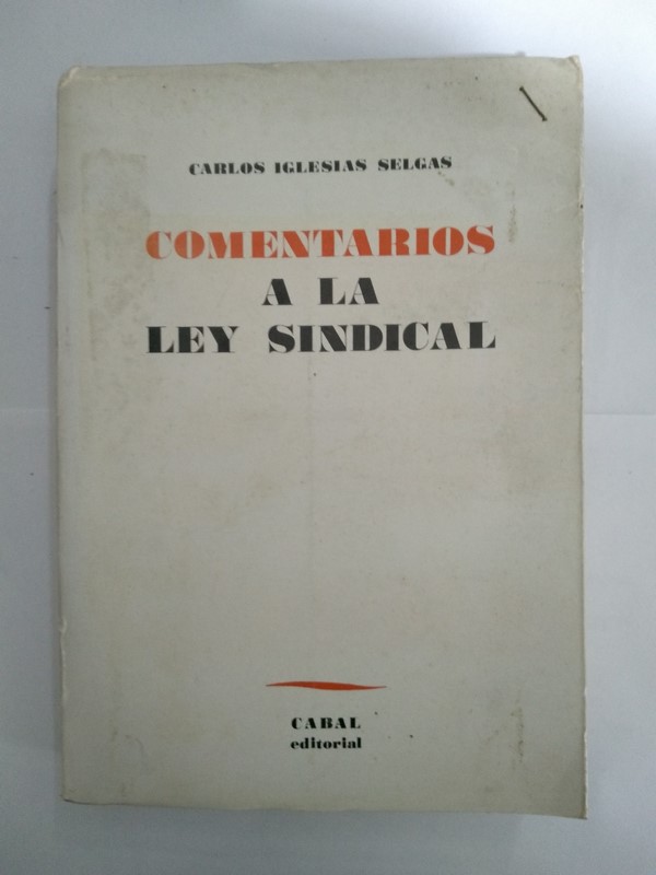 Comentarios a la ley sindical